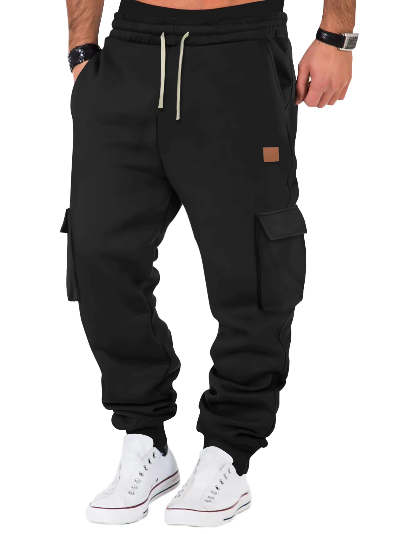 Men's Cargo Pants Joggers Workout Cargo Pants Comfortable and Breathable Outdoor Casual Wearable Running Cycling Multi-Pocket - Image 7