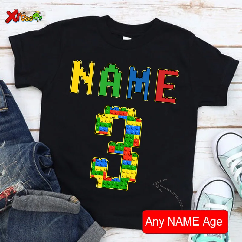 Birthday T Shirts for Kids Party Shirt Girl Custom Picture Clothes Outfits Kids Shirt Boy Shirt Clothing Children Outfit Summer - Image 14