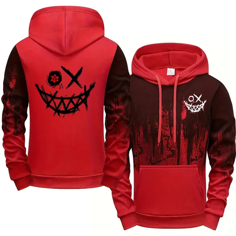 Men Single Piece Sweatshirts Sweatpants Versatile Men's Tracksuit Casual Comfort Fashion Daily Sports Simple Splashed Ink Hoodie - Image 9