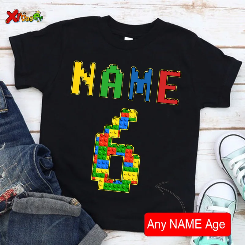 Birthday T Shirts for Kids Party Shirt Girl Custom Picture Clothes Outfits Kids Shirt Boy Shirt Clothing Children Outfit Summer - Image 20