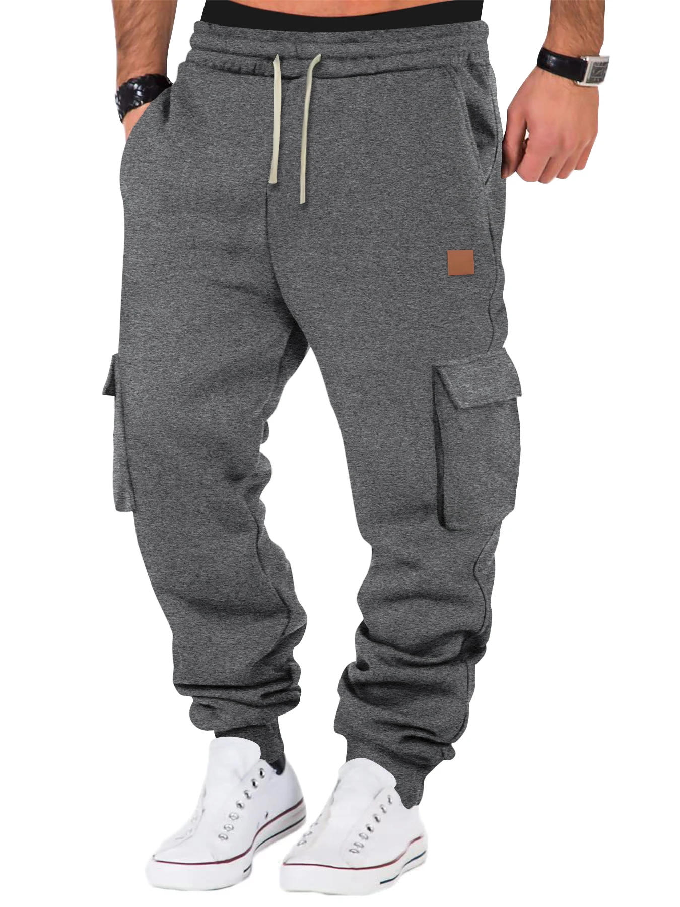 Men's Cargo Pants Joggers Workout Cargo Pants Comfortable and Breathable Outdoor Casual Wearable Running Cycling Multi-Pocket - Image 8