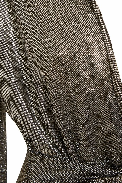 Long Sleeve Sequin Wrap Dress - Image 10