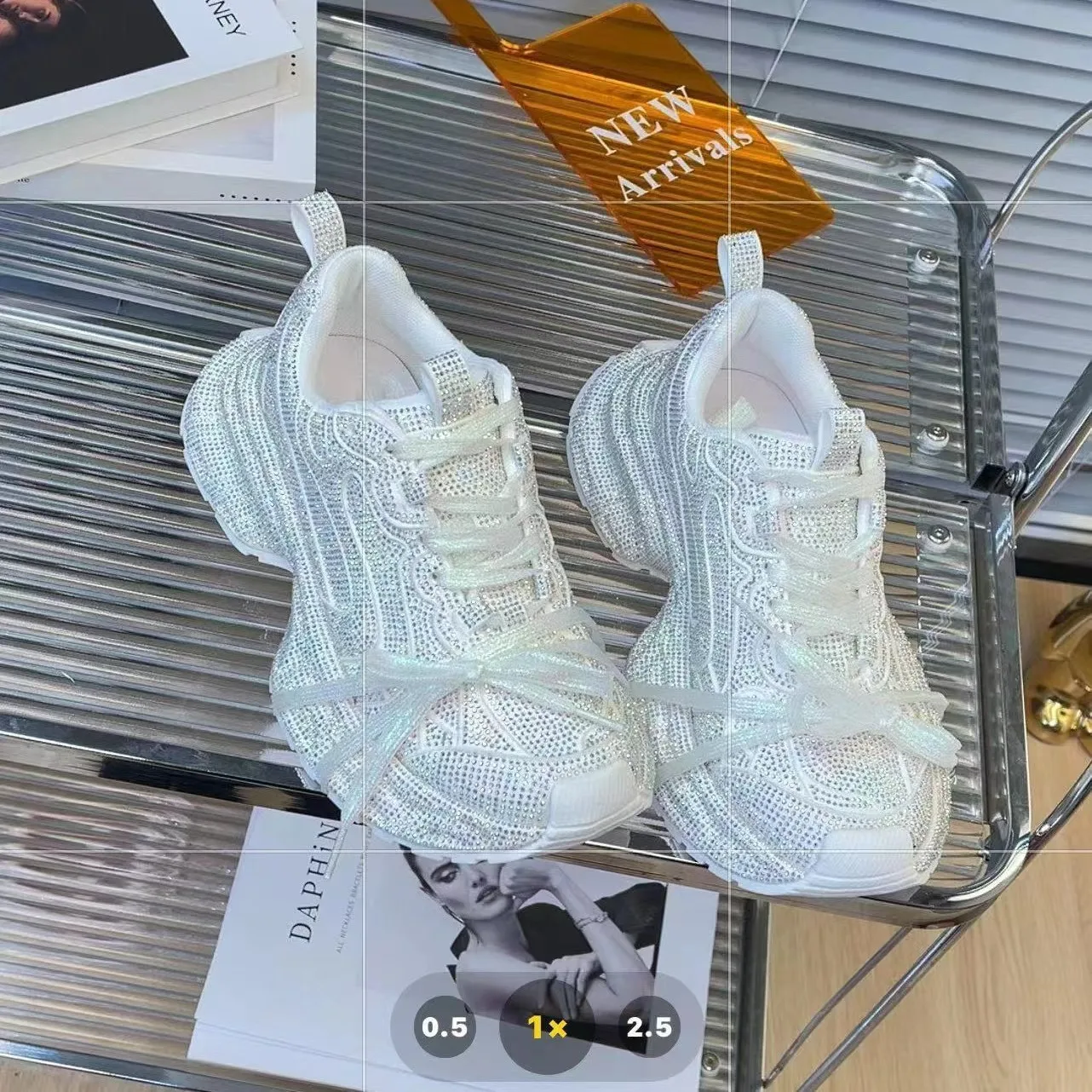 Sneakers Sport Casual Fashionable Customized Design Shoes Footwear Factory Cost Shiny 2024 Women Shoe - Image 2