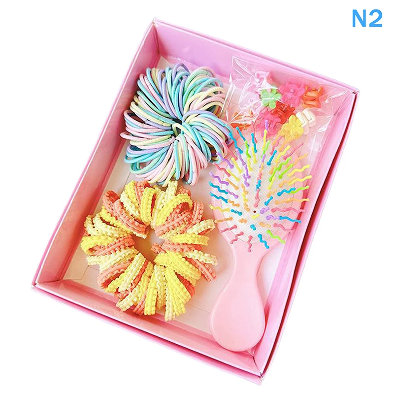 Colorful Hair Accessories Set For Children With Comb Rope Side Clip For School Kids Theme Event Dressingup Hair For Todd - Image 7