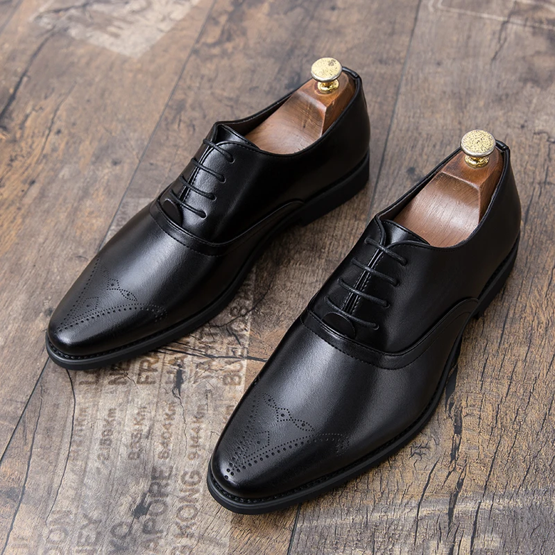 Wedding Shoes For Men Slip On Loafers Trend Tassels Leather Shoes Male Men’s Dress Shoes Business Shoes Men British Style Formal