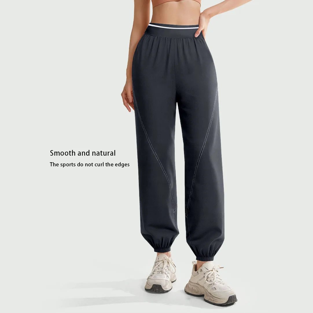 Women's Jogger Pants, Loose-Fitting Quick-Dry Fitness Pants, Lightweight Breathable High-Stretch Training Sports Pants, Casual Pants for Commuting, Shopping, and Outdoor Activities - Image 3
