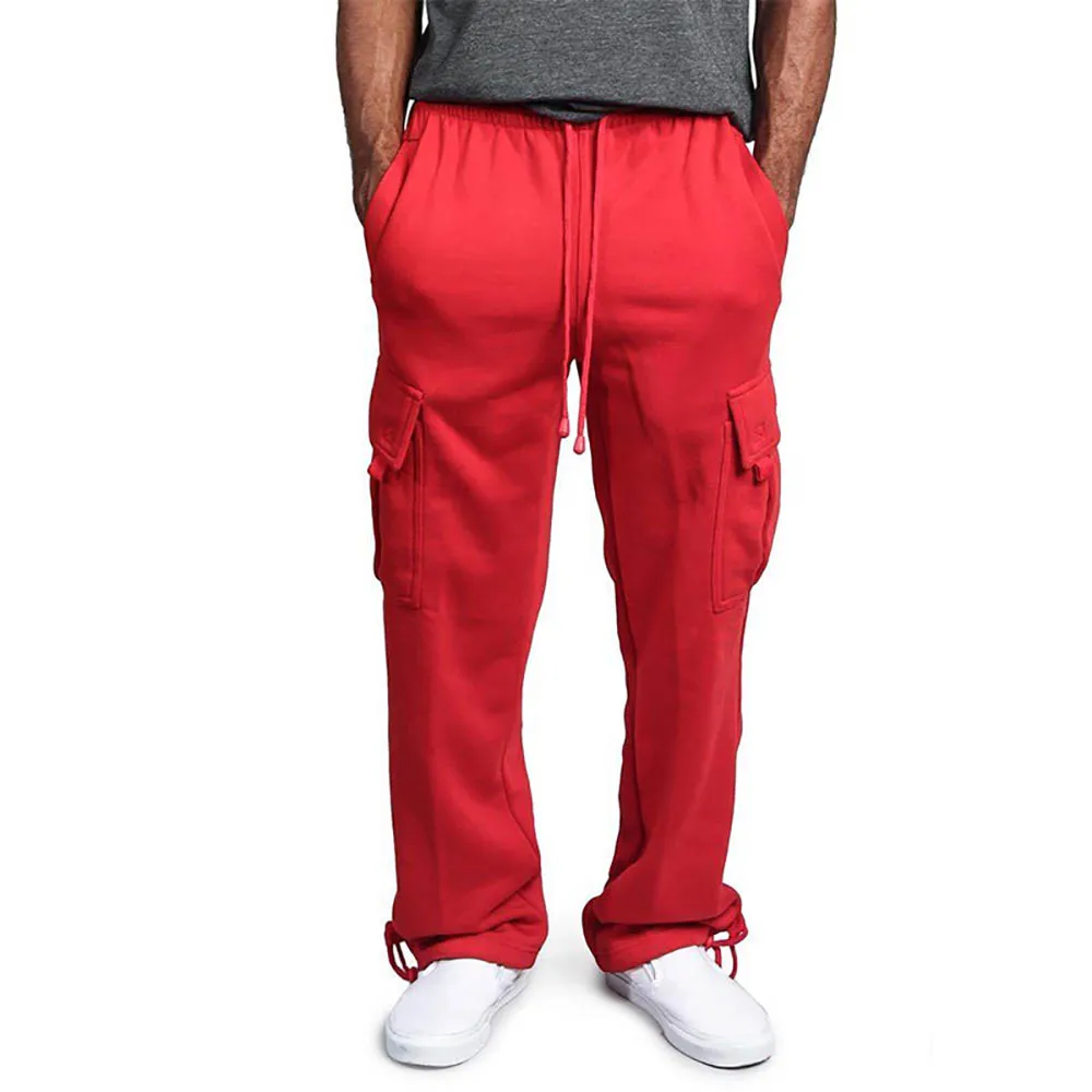 Men's Cargo Pants Track Pants Street Bottoms Fitness Gym Workout Running Training Exercise Breathable Soft Male Sweatpant - Image 4