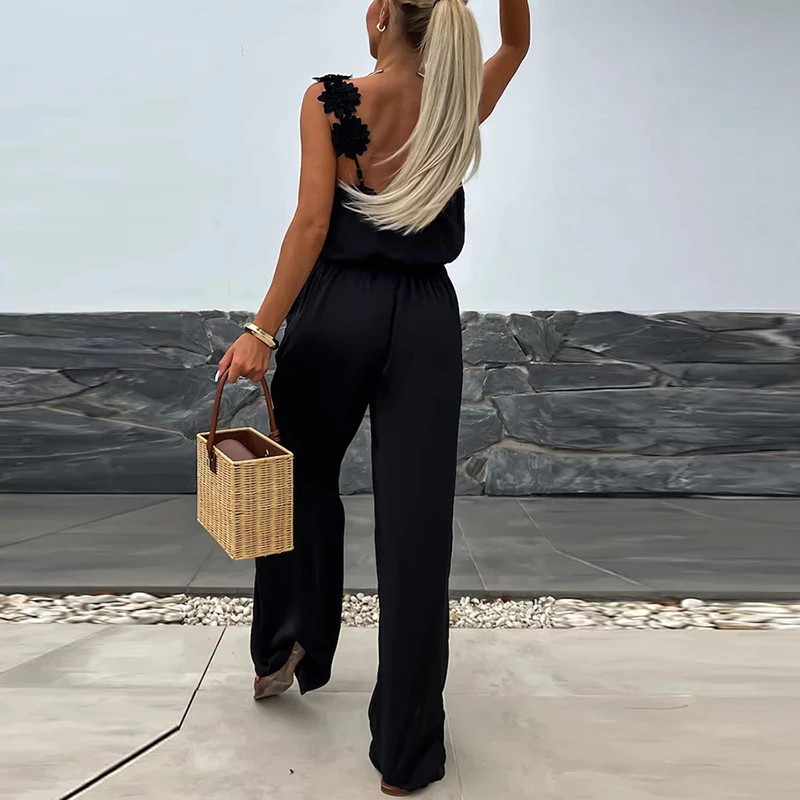 Female Jumpsuit For Women Casual Summer Solid Loose Long Pants Jumpsuit Women Bohemian Rompers Jumpsuit Overalls Female - Image 6
