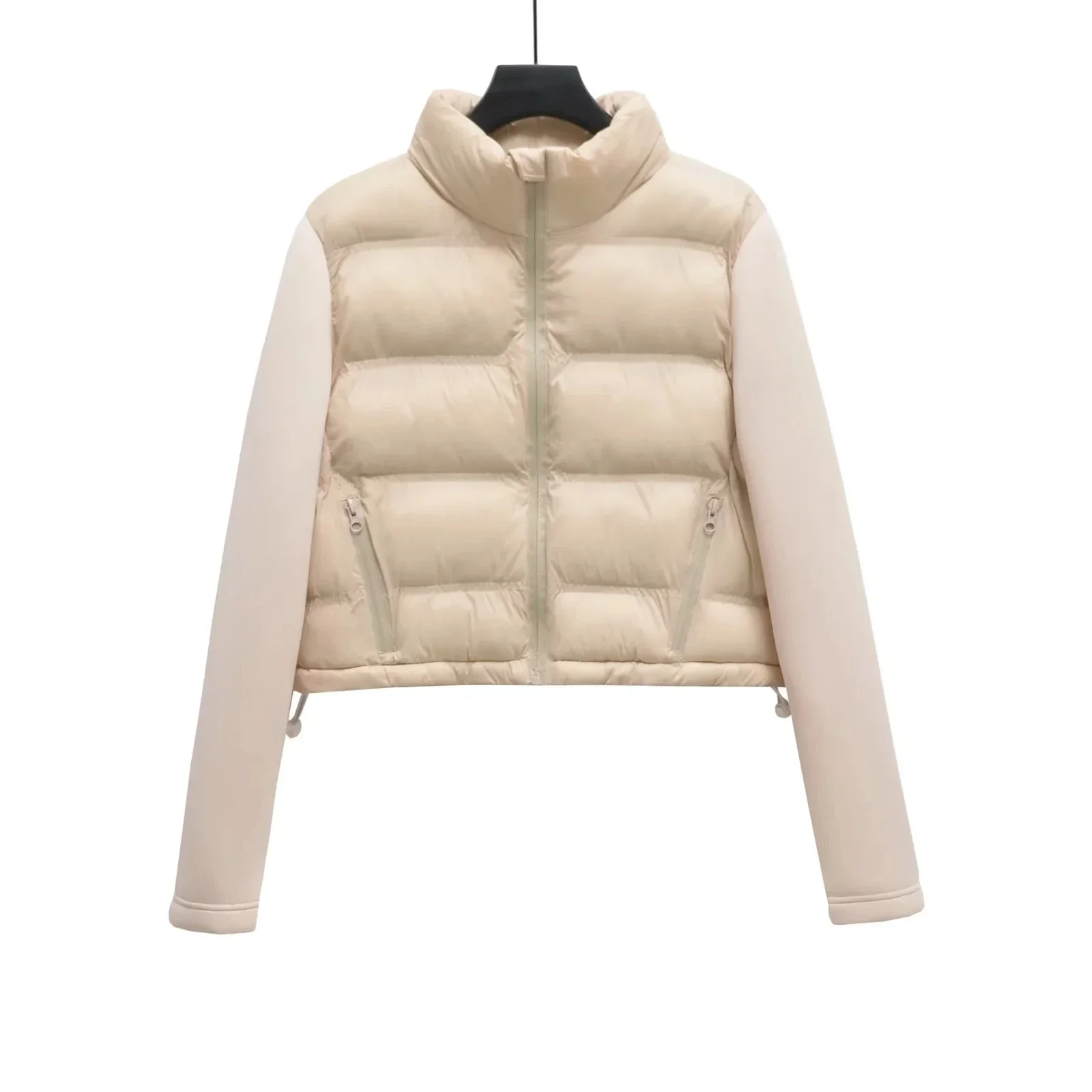 Winter Jackets For Women 2025 Black Spliced Long Sleeve Winter Women's Cold Coat Luxury Parkas Female New In Outerwear - Image 9