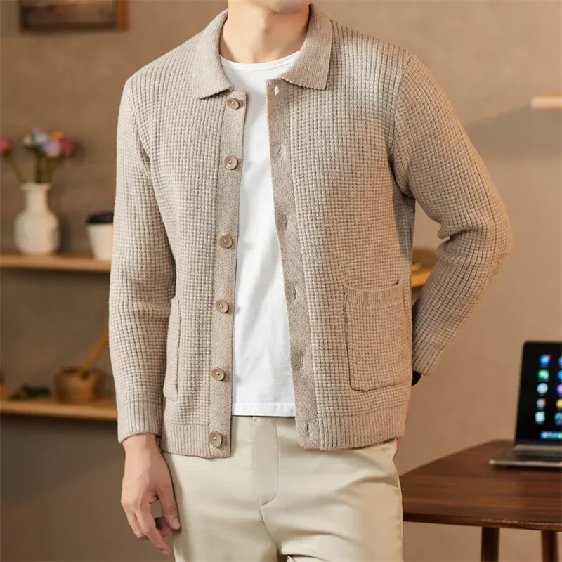Cardigan Male Sweater Man Clothes Modern Slim Fit Lightweight Fabric Versatile Daily Wear Office Home Streetwear Chic Look New - Image 2