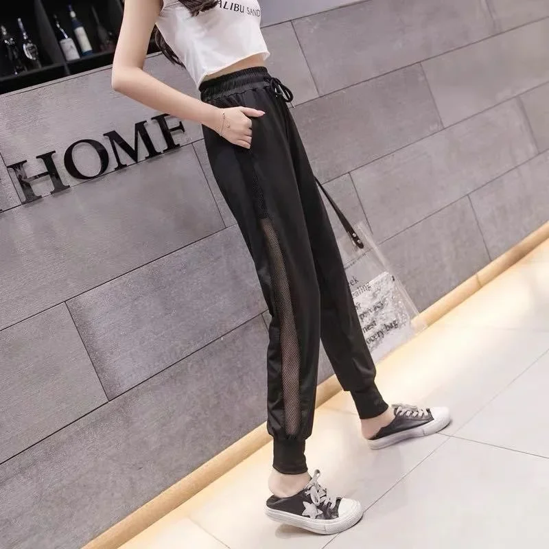 Sweatpants Harem Female Pants Black Joggers Jogging Trousers for Women Fitness Clothes and Capris Elastic Waist Drawstring 90s G - Image 5