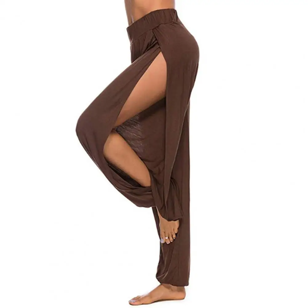 Women Harem Pants High Waist Side Slit Design Wide Leg Trousers Soft And Comfortable Harem Pants Hip Hop Style Yoga Pants 80% - Image 7