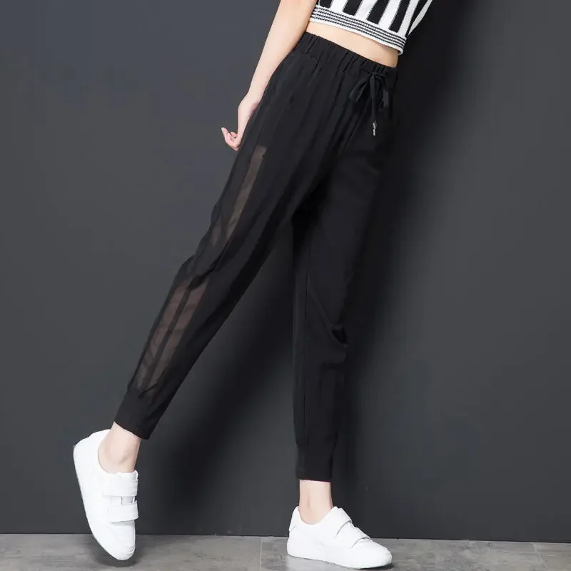 Sweatpants Harem Female Pants Black Joggers Jogging Trousers for Women Fitness Clothes and Capris Elastic Waist Drawstring 90s G - Image 7