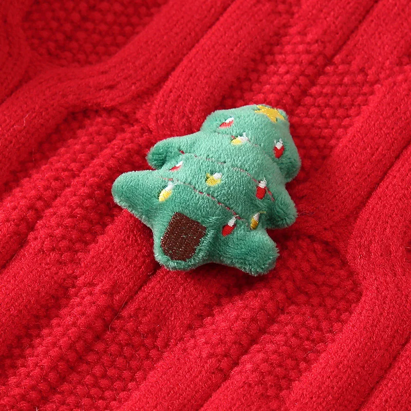 Winter Christmas Knitted Sweaters Boys Girls Warm Knitwear Children Fashion Pullover Versatile Xmas Print Outdoor Clothes - Image 6