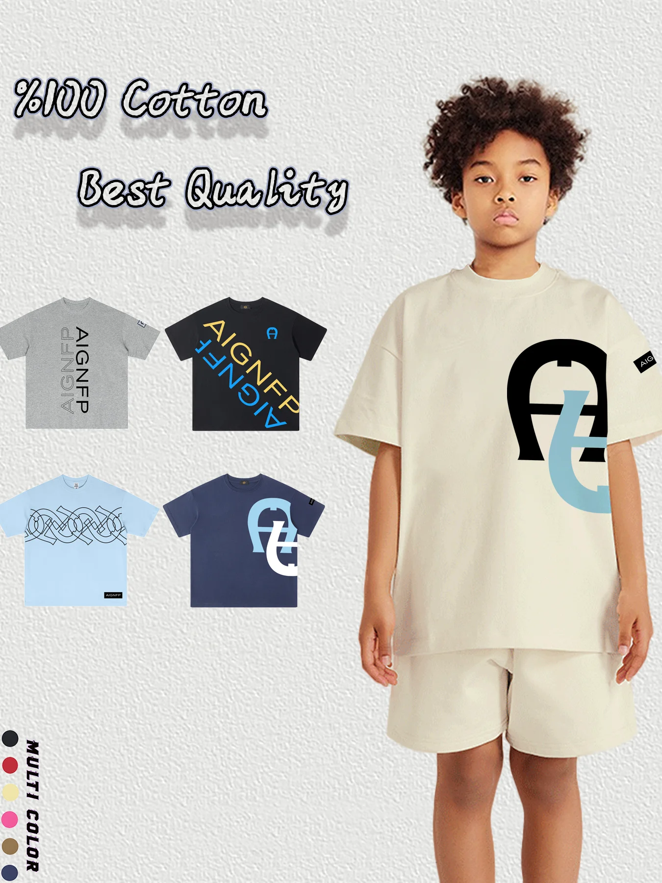 fashion kids t shirts boys summer clothes 2026 new %100 cotton Round neck top tees letter print child short sleeve boy T-shirt