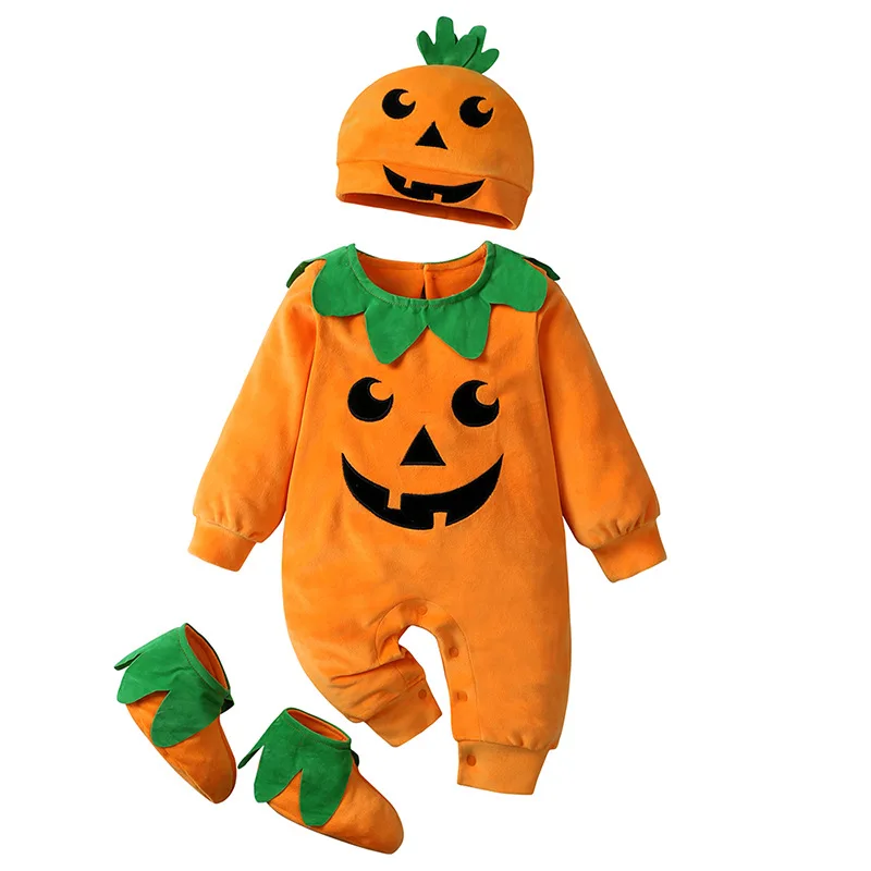 0-24Months Baby Boys Jumpsuits Halloween Costumes Children Halloween Cosplay Party Boy Clothes Long-sleeved Hoodie - Image 3