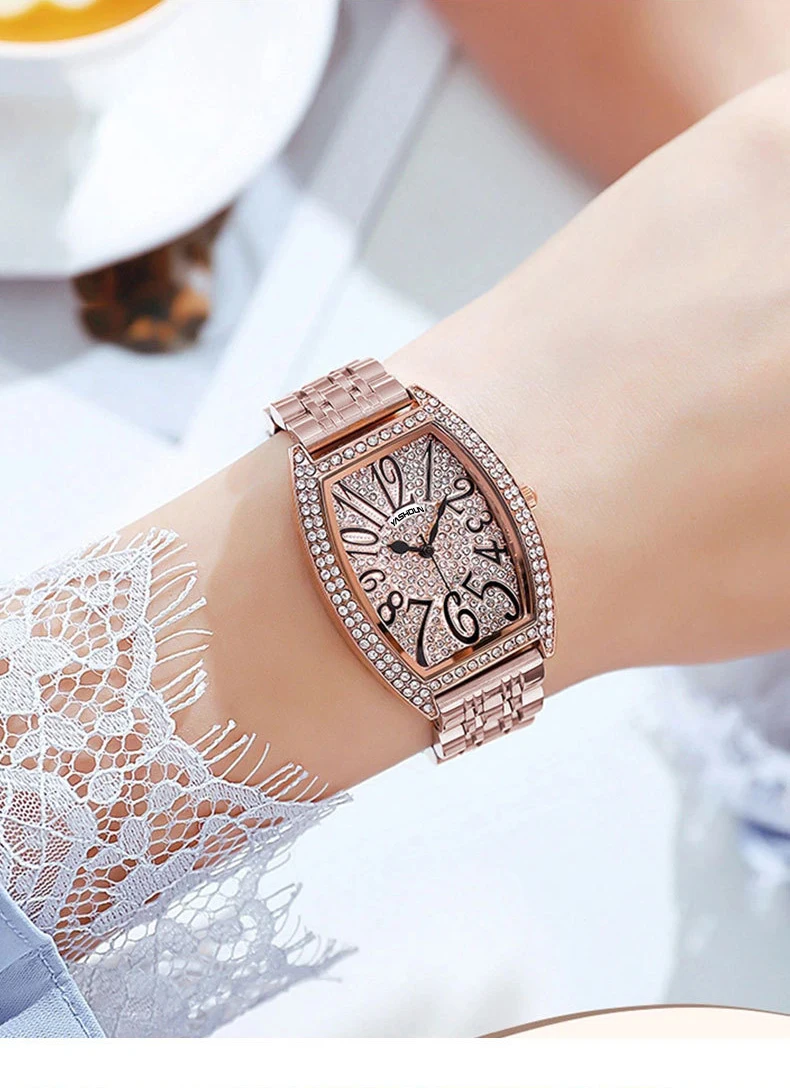 Luxury Brand Women Watch Luxury Full Rhinestone Quartz Clock Classic Female Women Watch Dial Watch Gift Relogio Feminino - Image 18