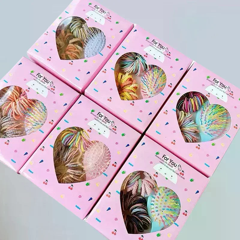 Colorful Hair Accessories Set For Children With Comb Rope Side Clip For School Kids Theme Event Dressingup Hair For Todd - Image 3