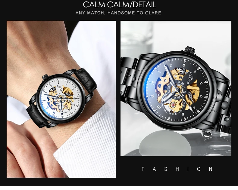 Man Watch Original Design Watch Machinery Men 's Watches Luxury Hollowing Watches For Men Waterproof Automatic Watch Mens Gifts - Image 29