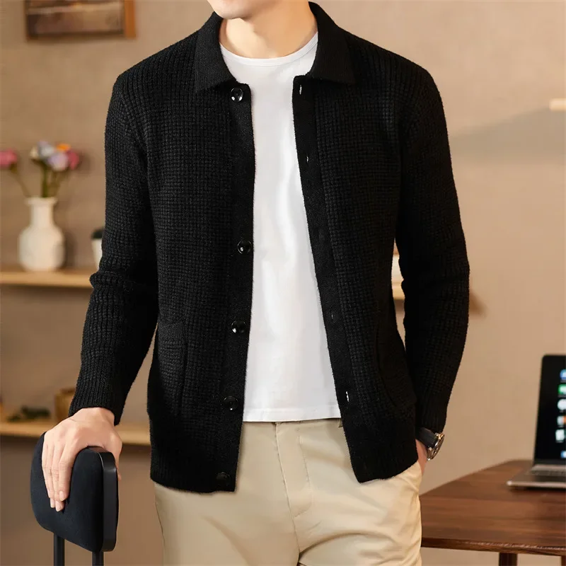 Cardigan Male Sweater Man Clothes Modern Slim Fit Lightweight Fabric Versatile Daily Wear Office Home Streetwear Chic Look New - Image 6