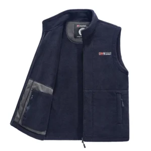 Outerwear Polar Fleece Vest Men Autumn Winter Solid Color Thicken Warm Vests Man Outdoor Casual Fashion Hiking Sportswear Male