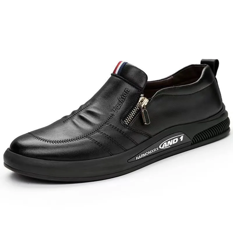 2024 New Casual Leather Shoes Men Fashion Loafers Autumn Slipon Flat Brand Business Shoes Man Sneakes Comfort Moccasins Zapatos - Image 7