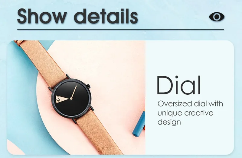 Women Watch Creative Wristwatch Ladies Watch Rotate Leather Band Wristwatches Clock Montres Femme Reloj Mujer Relogio Feminino - Image 17