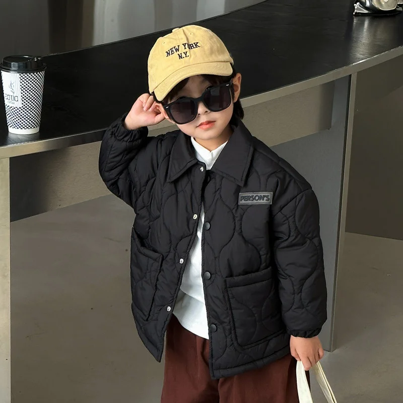 Kids Boys Girls Jackets Children Winter Fleece Down Coat Toddler Padded Warm Windproof Outerwear Boy Autumn Plus Velvet Clothes - Image 5