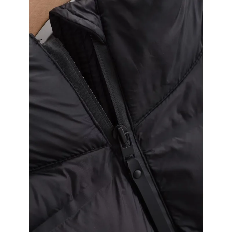 Winter Jackets For Women 2025 Black Spliced Long Sleeve Winter Women's Cold Coat Luxury Parkas Female New In Outerwear - Image 6