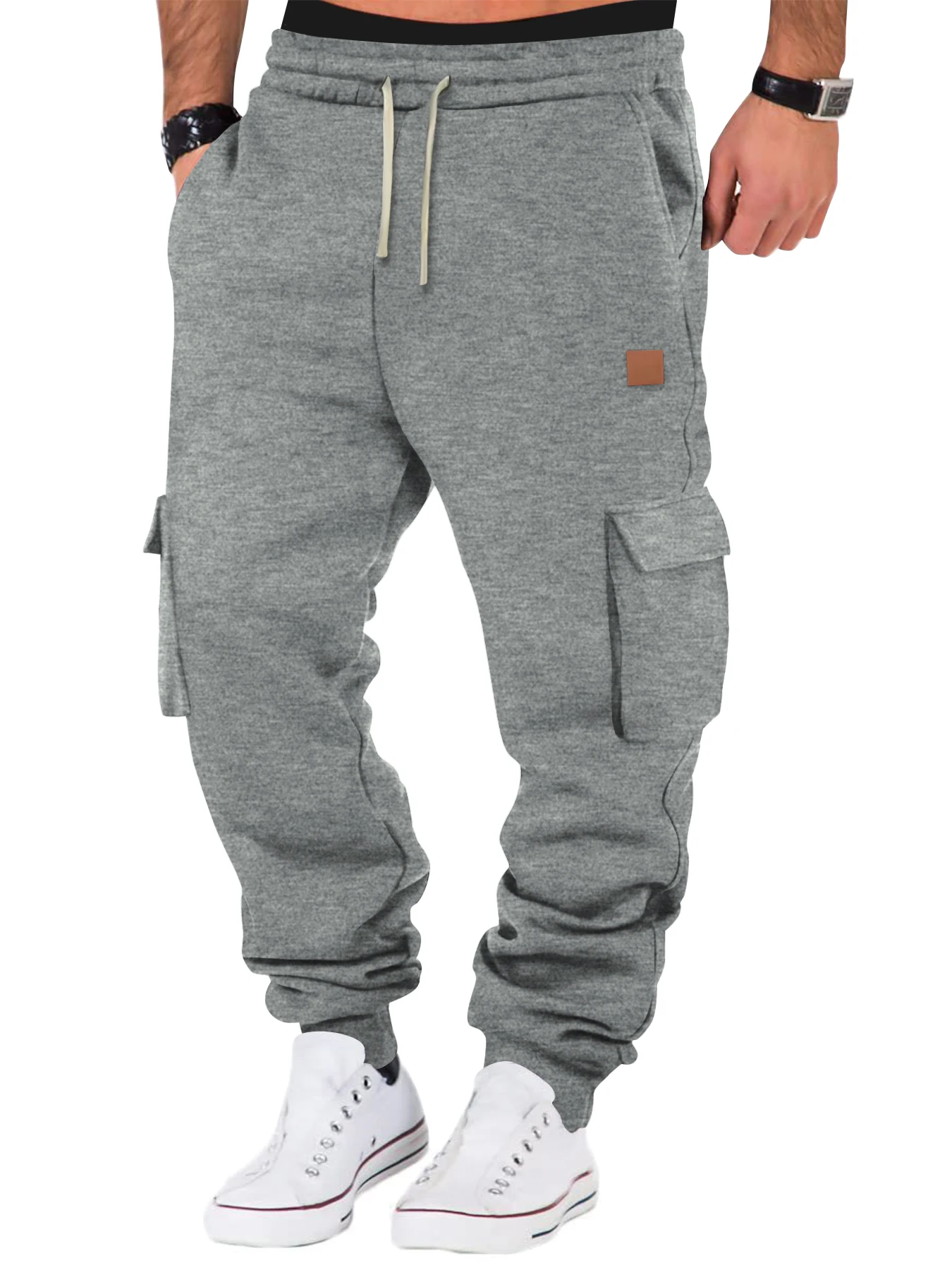 Men's Cargo Pants Joggers Workout Cargo Pants Comfortable and Breathable Outdoor Casual Wearable Running Cycling Multi-Pocket - Image 9