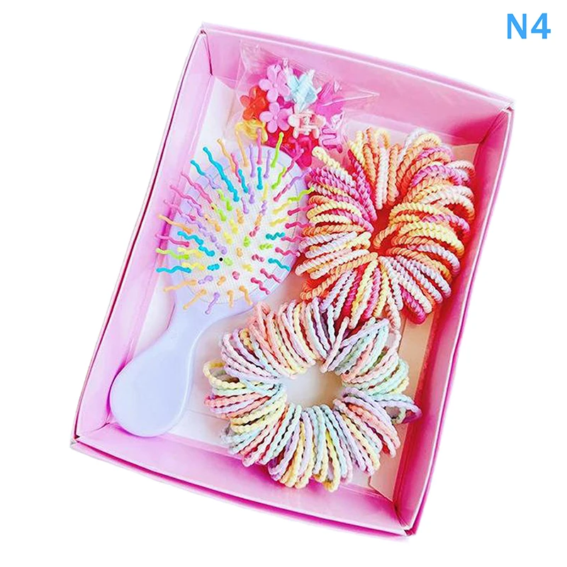 Colorful Hair Accessories Set For Children With Comb Rope Side Clip For School Kids Theme Event Dressingup Hair For Todd - Image 9