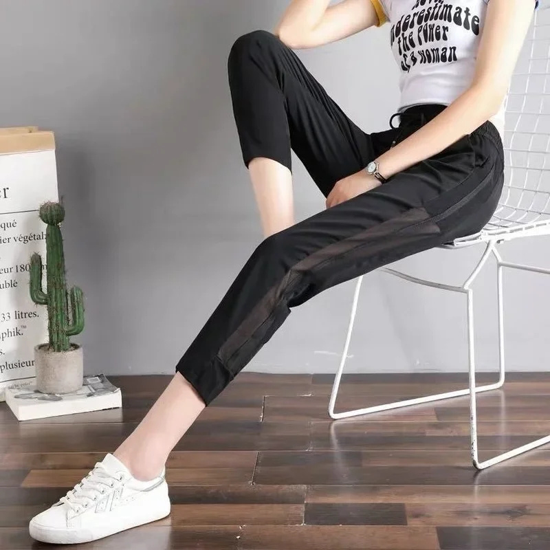 Sweatpants Harem Female Pants Black Joggers Jogging Trousers for Women Fitness Clothes and Capris Elastic Waist Drawstring 90s G - Image 6
