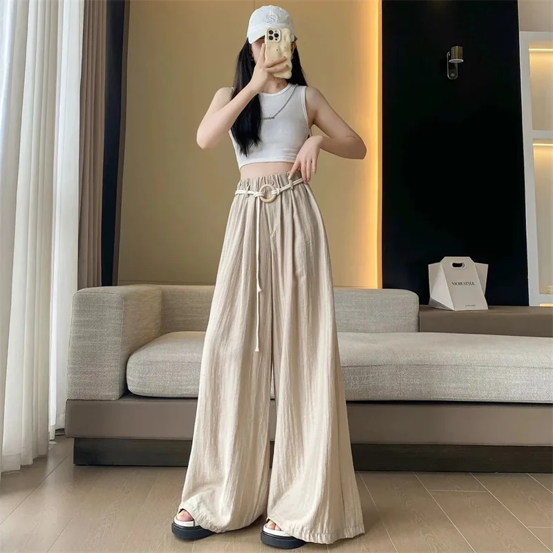 Female High Waist Culotte Pants Ladies Large Size 6XL Solid Color Casual Yamamoto Skirt Pantalons Women Loose Wide Legs Trousers - Image 4