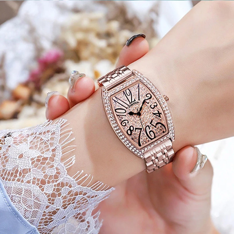 Luxury Brand Women Watch Luxury Full Rhinestone Quartz Clock Classic Female Women Watch Dial Watch Gift Relogio Feminino - Image 4