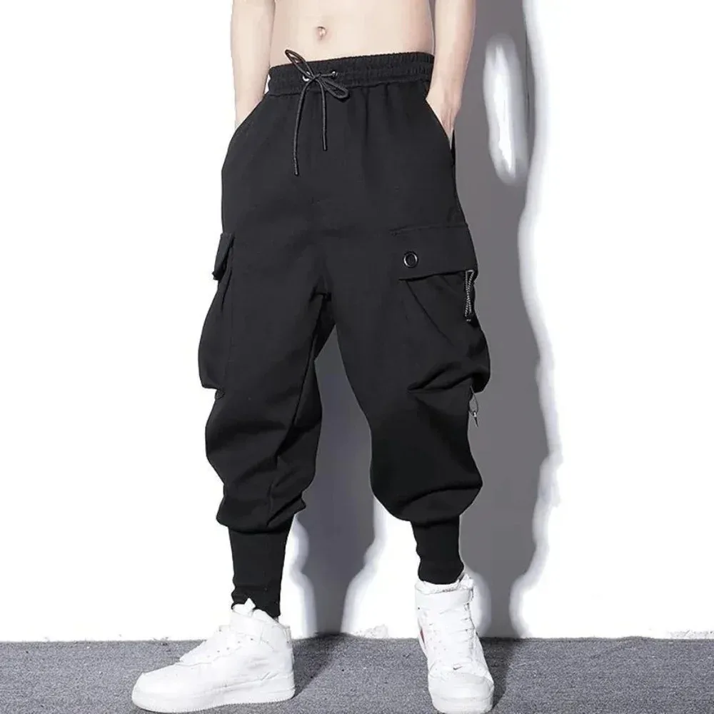 Workwear Pants for Men, Trendy Men's Clothing Spring and Autumn, Trendy Brand Workwear Pants Men's Sport Harem Trousers Male - Image 2