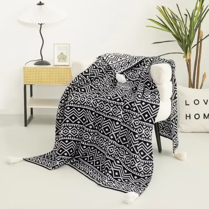 Bohemian Blanket Soft Sofa Cover Summer Blanket Office Nap Blankets Air Conditioning Blankets Knit Blanket For Travel - Image 5