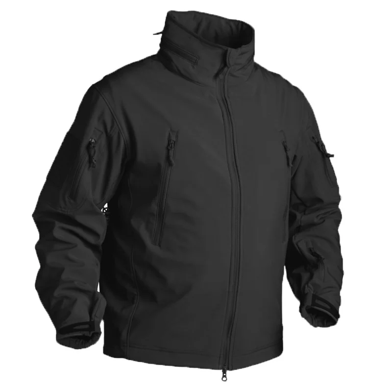 Fall Winter Fleece Jacket for Men Soft shell Tactical Waterproof Army Camouflage Coat Airsoft Clothing Multicam Windbreakers - Image 10