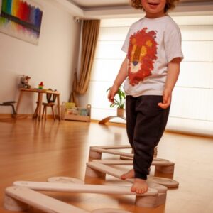Montessori Balance Beam and Stepping Stones Set