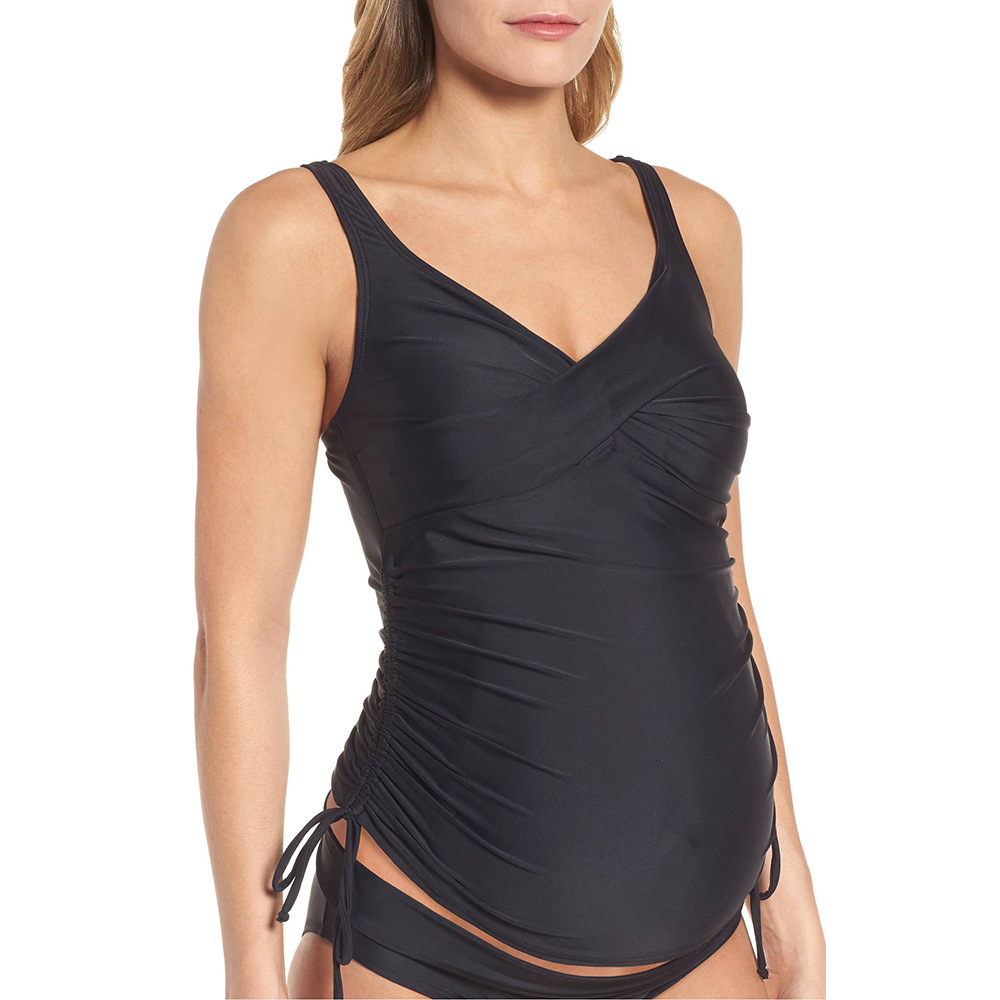 Seaside Beach Vacation High Stretch Maternity Swimwear - Image 5