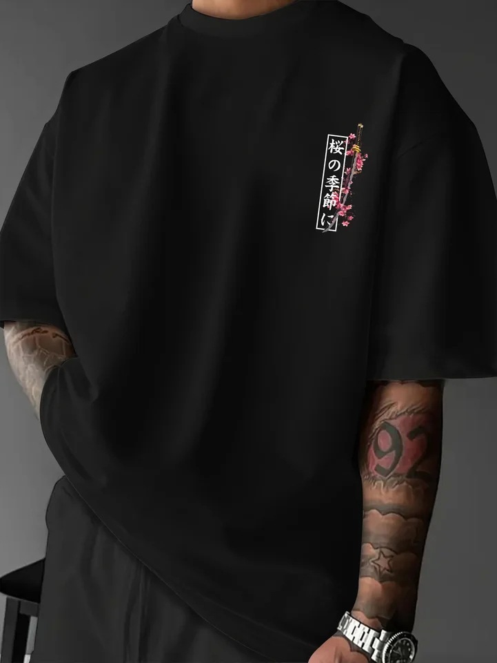 Men's Summer Loose-fit T-shirt Suitable For - Image 6