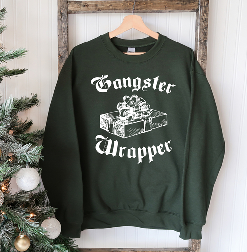 Gangsta Wrapper Christmas Sweatshirt - Image 4