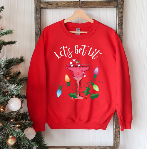 Let's Get Lit Christmas Sweatshirt - Image 3