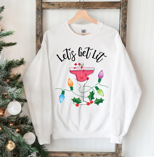 Let's Get Lit Christmas Sweatshirt - Image 4