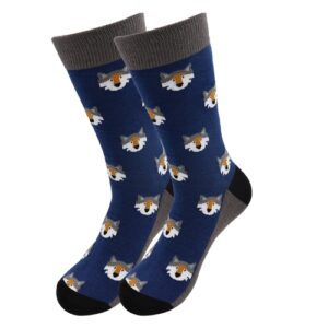 Sick Socks – Wolf Head – Exotic Animals Casual Dress Socks
