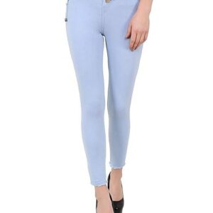 Side Dori Slim Fit Denim Jeans for Women (Size-30) (Color-LIGHT BLUE)