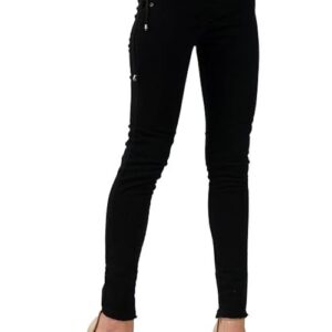 Side Dori Slim Fit Denim Jeans for Women (Size-40) (Color-BLACK)