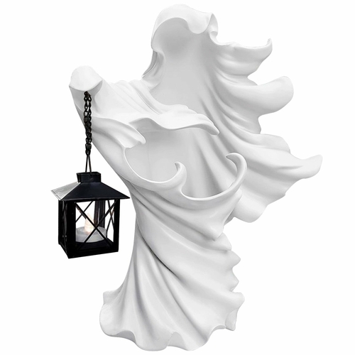 Faceless Ghost Sculpture Halloween Ghoul Resin Sculpture Decoration - Image 5