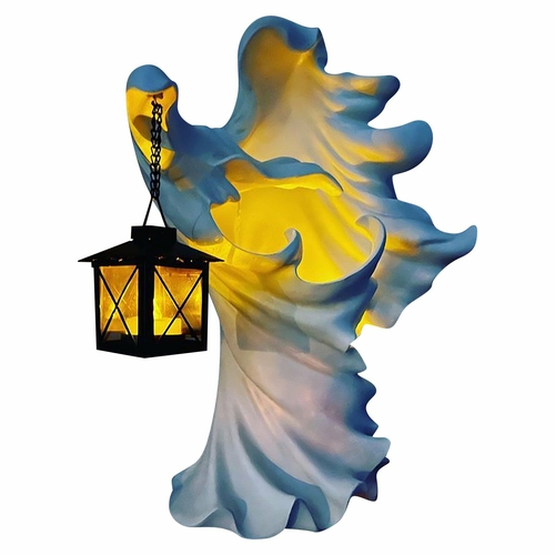 Faceless Ghost Sculpture Halloween Ghoul Resin Sculpture Decoration - Image 2