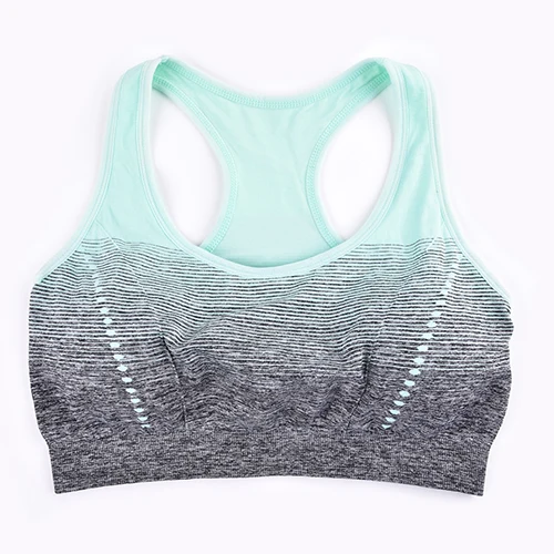 Sports Bra High Stretch Breathable Top Fitness Women Padded for Running Yoga Gym Seamless Crop Bra Gradient Sport Bra - Image 7