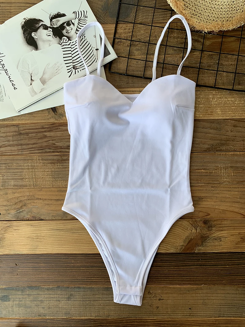 Bodysuit for Women 2022 Summer Women's Tops Sexy Sleeveless Skinny Thin Strap Bodies Solid One-piece Outfits Casual Streetwear - Image 7